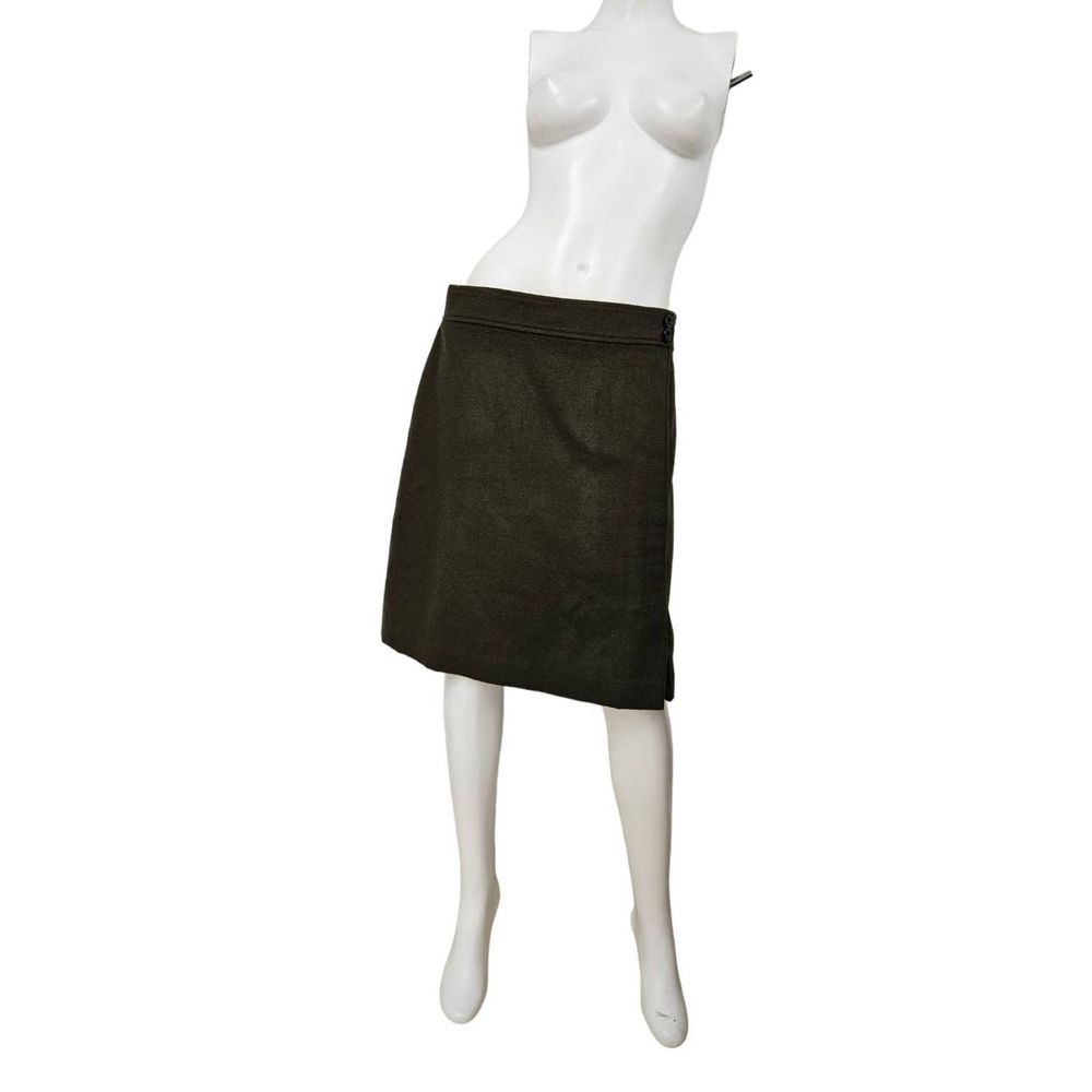 Ann Taylor Wool Blend Olive Skirt 12